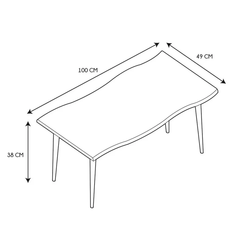 Table basse forest noir