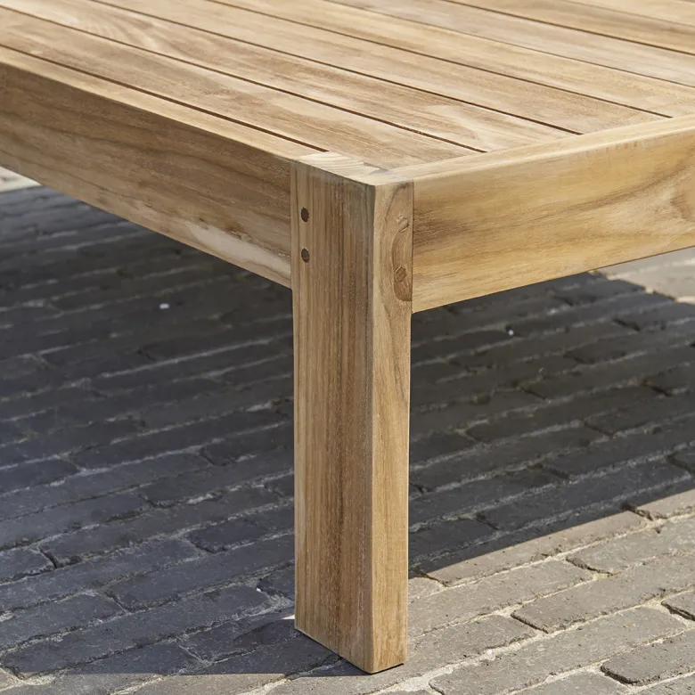 Table basse jardin teck