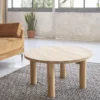 Table basse ronde bois de teck