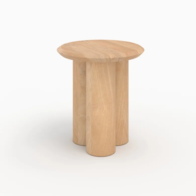 Table d'appoint en bois de manguier d40 cm - sacha