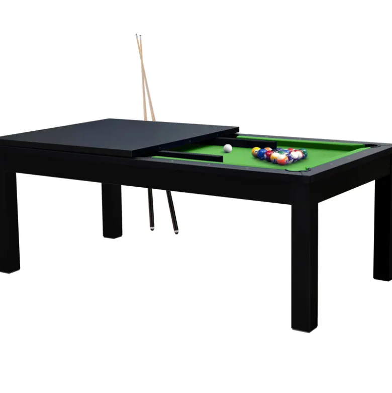 Table de billard convertible noire tapis vert - eddie