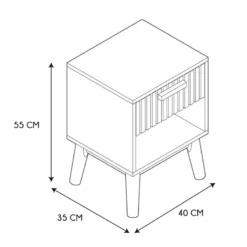 Table de chevet 1 tiroir