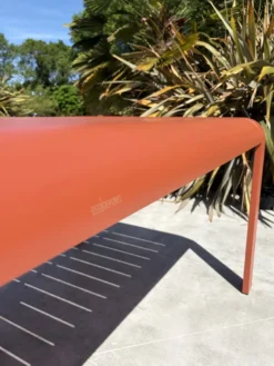 Table de jardin en aluminium - terracotta