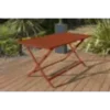 Table de jardin pliante en aluminium - terracotta