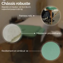 Table de massage - 3 zones