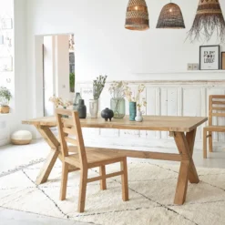 Table en teck recyclé 6 pers