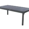 Table extensible rectangulaire alu piazza 10&nbsp;12 places graphite - hespéride