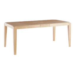 Table extensible rectangulaire en bois clair l150-180 cm bolly
