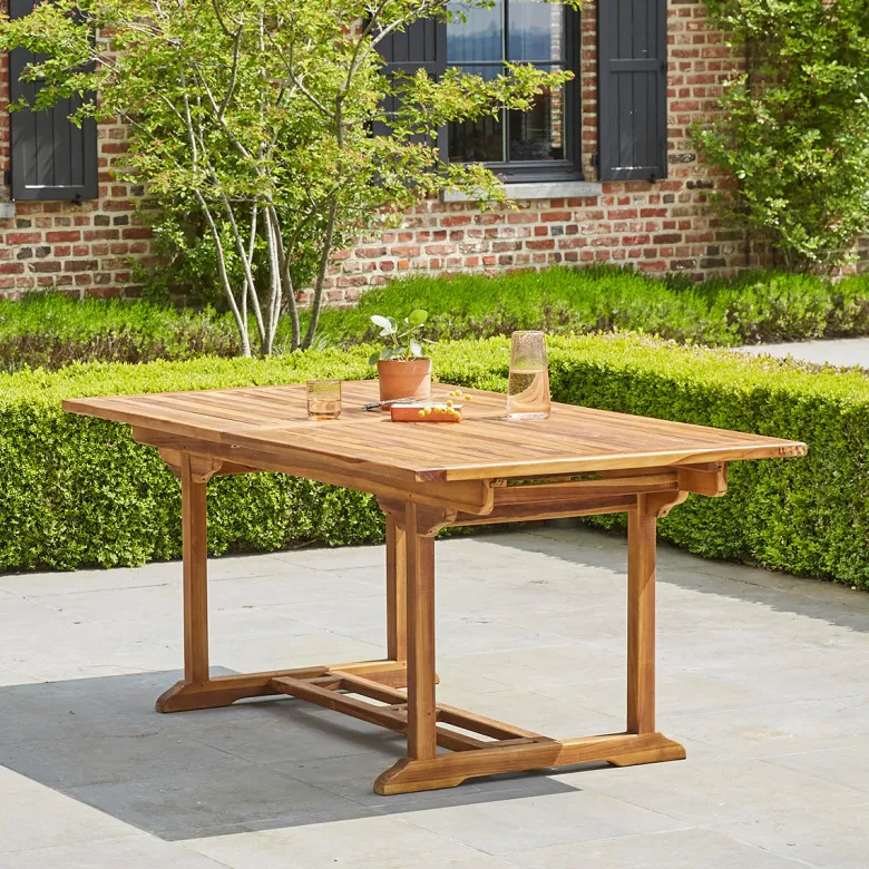 Table jardin teck huilé 8à10 p