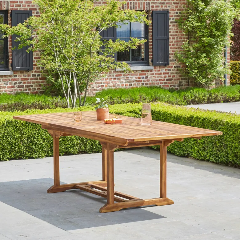 Table jardin teck huilé 8à10 p