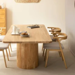 Table à manger bois acacia
