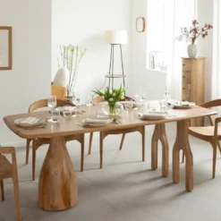 Table à manger en bois d'acacia anaé