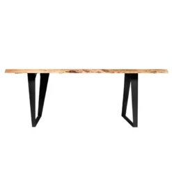 Table à manger en bois d'acacia 200 cm