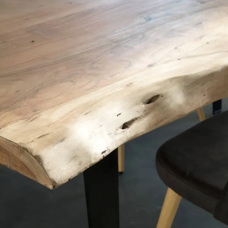 Table à manger en bois d'acacia 200 cm