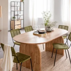 Table à manger en bois d'acacia paulo