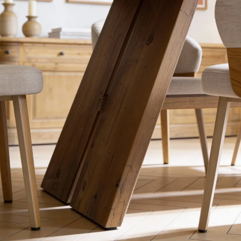 Table à manger en bois recyclé blaise