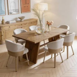 Table à manger en bois recyclé blaise