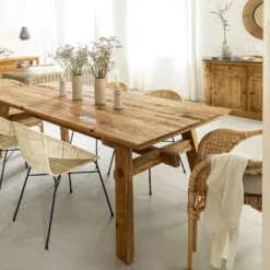 Table à manger en pin recyclé blaise