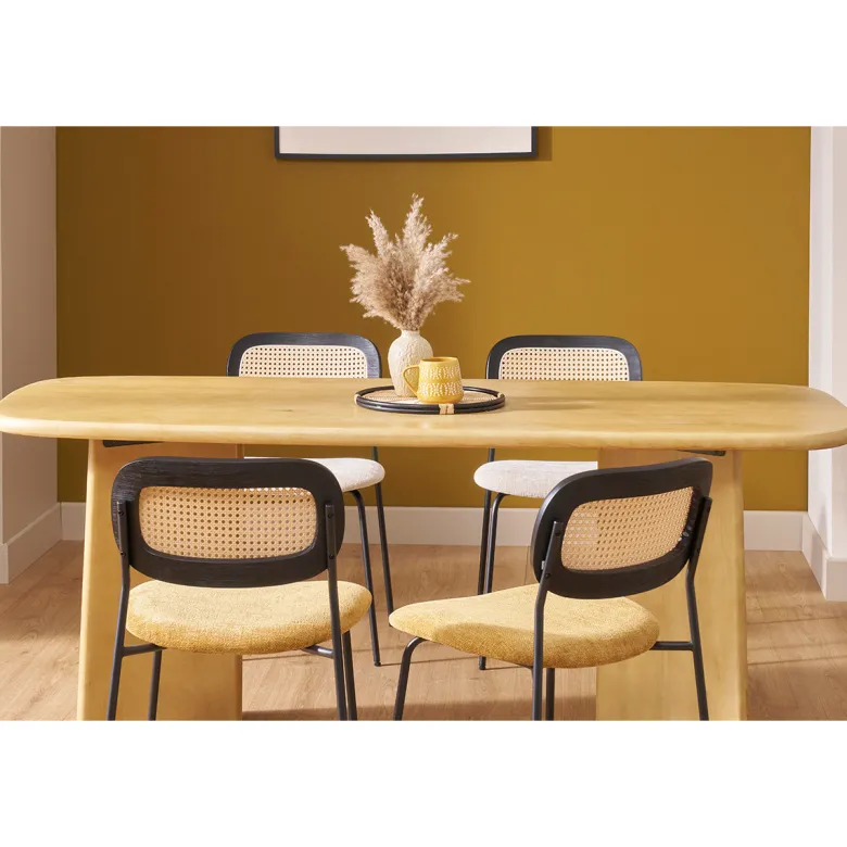 Table à manger rectangulaire en bois manguier massif l180 cm sota