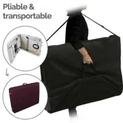 Table massage pliante 2 zones