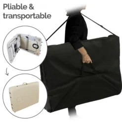 Table massage pliante 2 zones