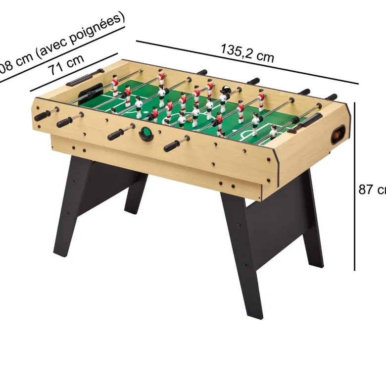Table multi jeux 4 en 1 famille