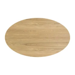 Table ovale 6 personnes en bois clair 150 cm - eddy