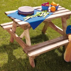 Table piquenique enfant bois traité aure