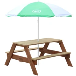 Table pique-nique nick avec parasol ver
