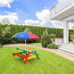 Table pique-nique nick avec parasol arc