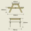 Table pique-nique pour enfant