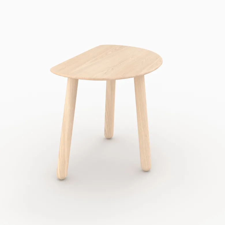Tables gigognes en bois de frêne effet blanchi - montaine