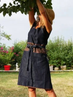 Tablier de jardinage t.denim - rostaing - unique