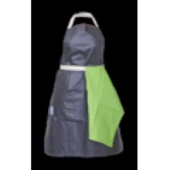 Tablier en coton adulte gris anthracite