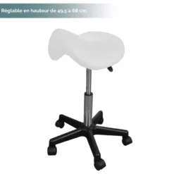 Tabouret ergonomique - blanc