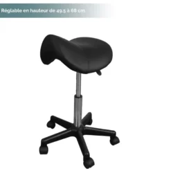 Tabouret ergonomique - noir
