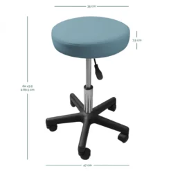 Tabouret rond à roulettes