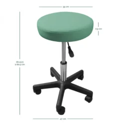 Tabouret rond à roulettes