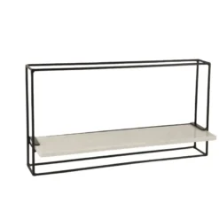 Étagère métal noir h.35cm
