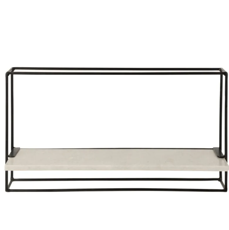 Étagère métal noir h.35cm