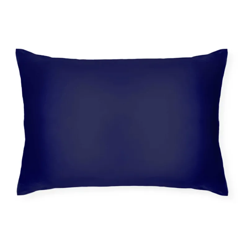 Taie d'oreiller en soie 19 mommes 50x70 Bleu marine
