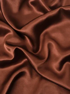 Taie d'oreiller 100% pure soie de mûrier - moka Marron