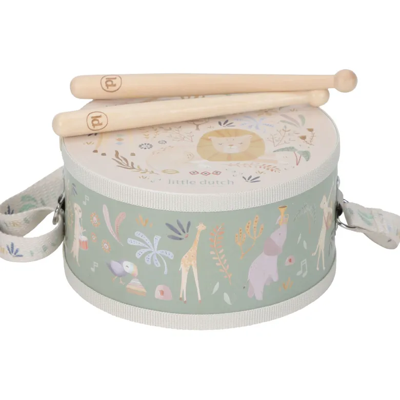 Tambour en bois safari friends
