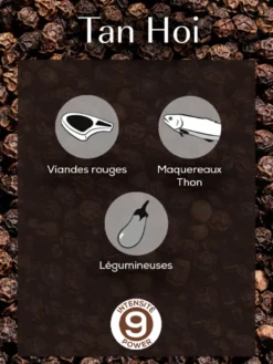 Tan hoi poivre noir du vietnam, 80g -