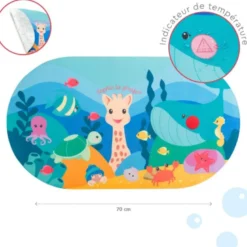 Tapis de bain sophie la girafe