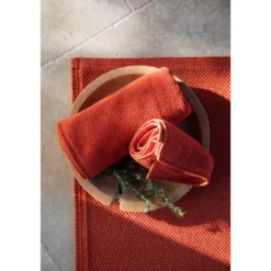 Tapis de bain uni etia lin 54 x 110 cm …