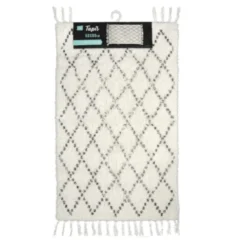 Tapis de bain 50x80cm latika blanc 100%c