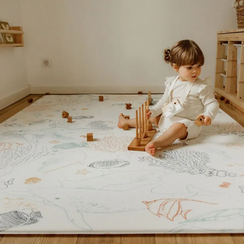 Tapis de jeu xl - le coquillage