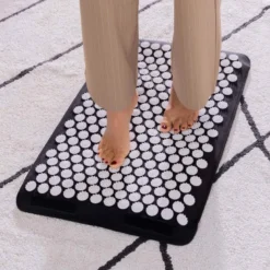 Tapis de massage 3-en-1: vibration, coussin shiatsu et tapis d'acupression