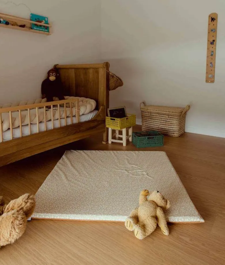 Tapis de motricité carré camel